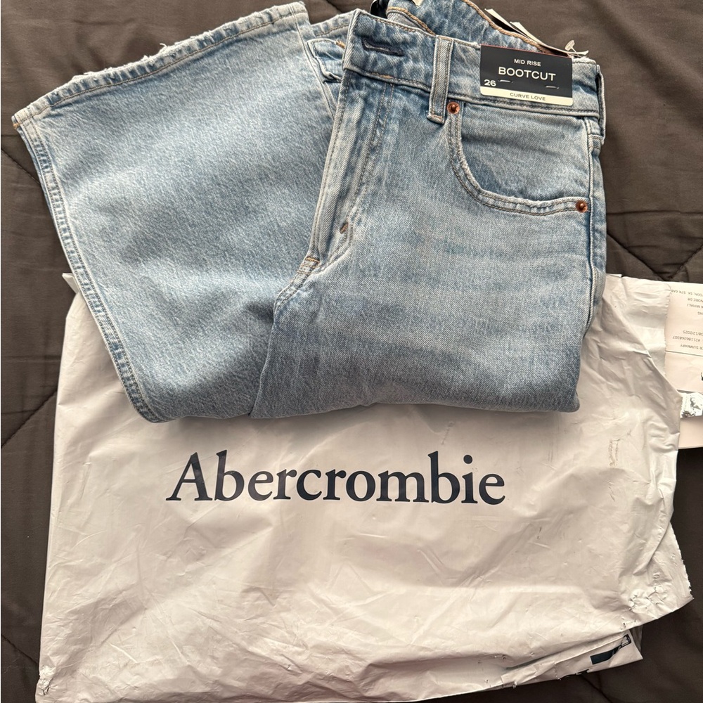 NWPT Abercrombie Light Blue Bootcut Jeans